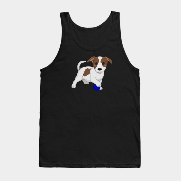 Playful Puppy Tank Top by Greylady2016